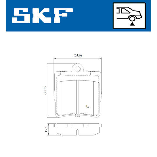 VKBP 90434 - Brake Pad Set, disc brake 