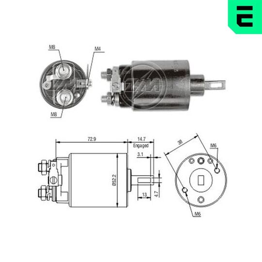 ZM780 - Solenoid Switch, starter 