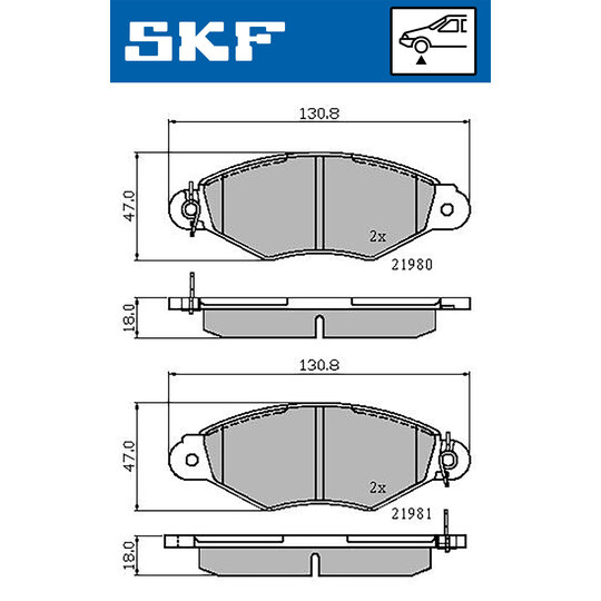 VKBP 80212 - Brake Pad Set, disc brake 