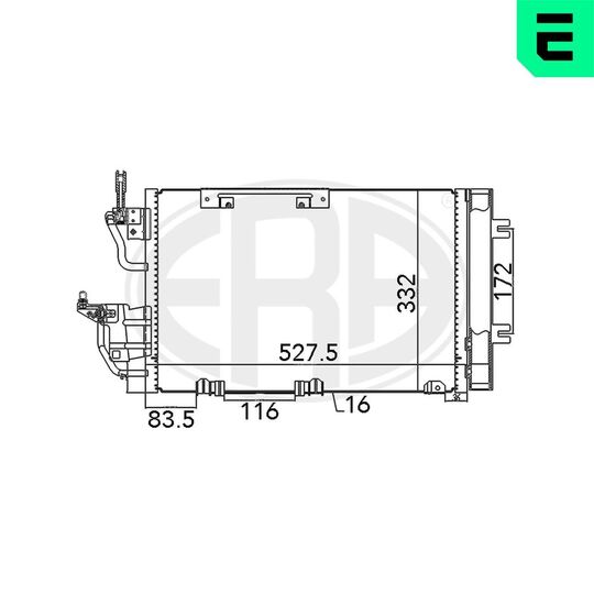 667015 - Condenser, air conditioning 