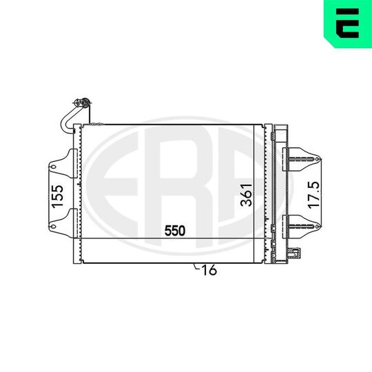 667017 - Condenser, air conditioning 