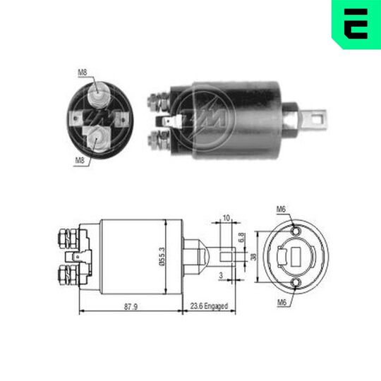 ZM891 - Solenoid Switch, starter 