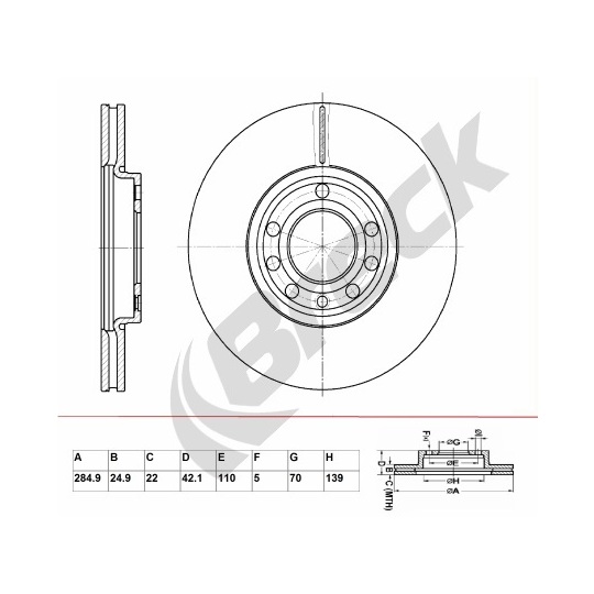 BR 351 VA100 - Brake Disc 