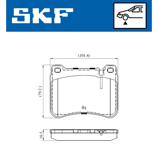 VKBP 80495 - Brake Pad Set, disc brake 