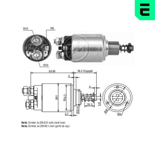 ZM531 - Solenoid Switch, starter 