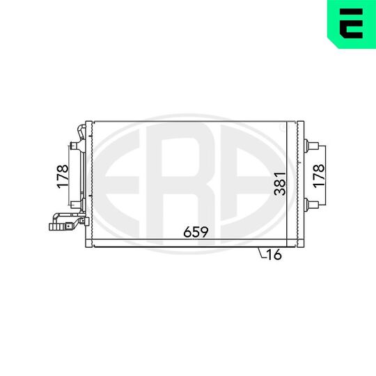 667027 - Condenser, air conditioning 