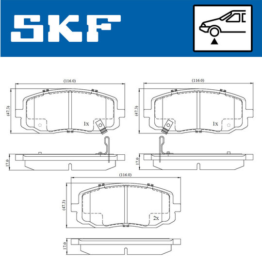 VKBP 80256 A - Brake Pad Set, disc brake 