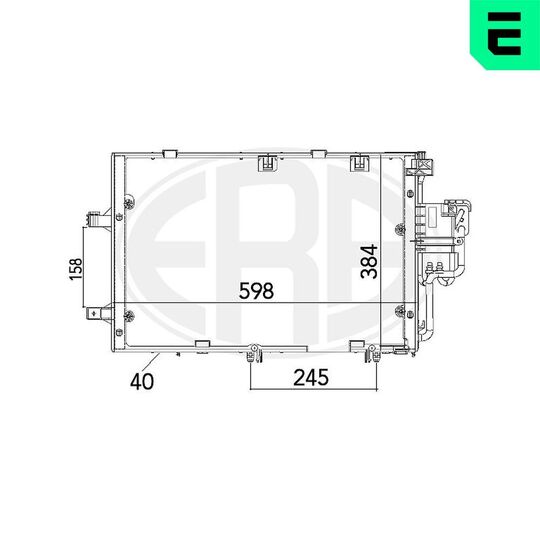 667129 - Condenser, air conditioning 