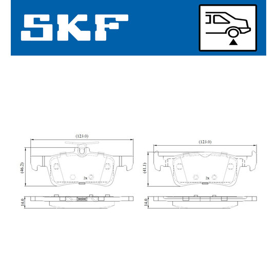 VKBP 90600 - Brake Pad Set, disc brake 