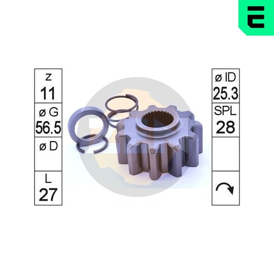 ZN13117 - Pinion, starter 