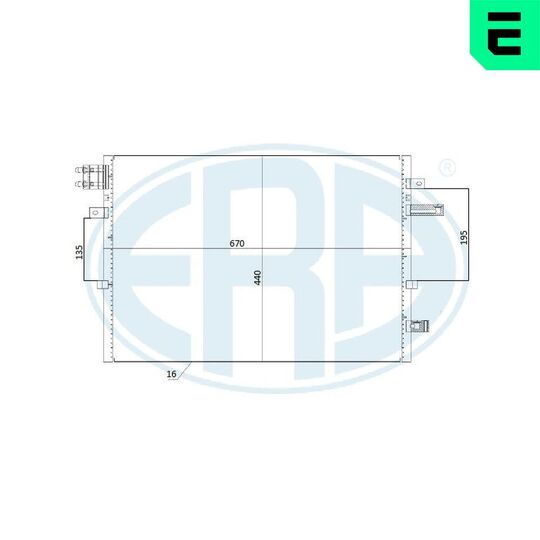 667277 - Condenser, air conditioning 