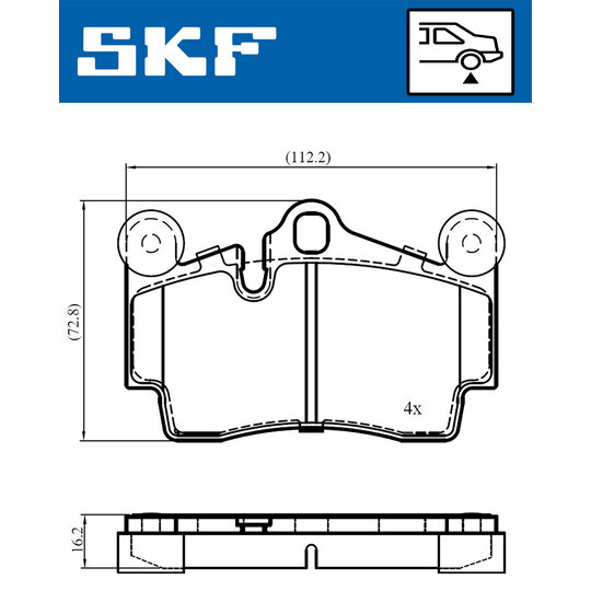 VKBP 90378 - Brake Pad Set, disc brake 