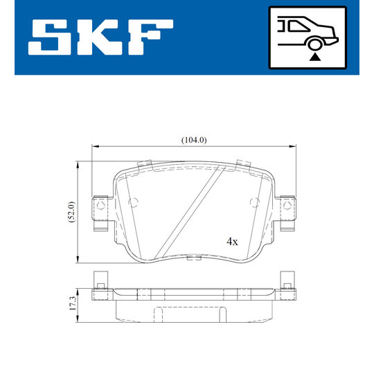 VKBP 90129 - Brake Pad Set, disc brake 