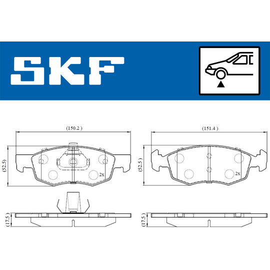 VKBP 80618 - Brake Pad Set, disc brake 