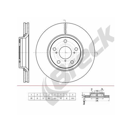 BR 439 VA100 - Bromsskiva 