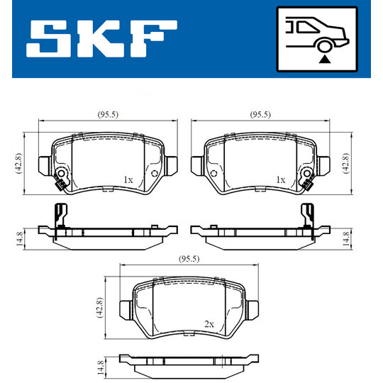 VKBP 90032 A - Brake Pad Set, disc brake 