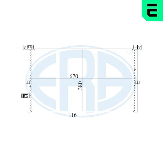 667163 - Condenser, air conditioning 