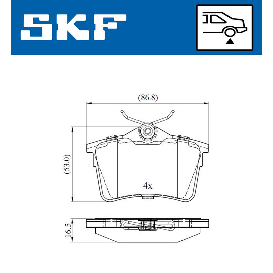 VKBP 90036 - Brake Pad Set, disc brake 