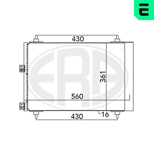 667071 - Condenser, air conditioning 