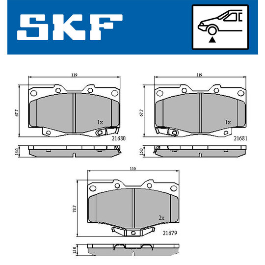 VKBP 80247 A - Brake Pad Set, disc brake 