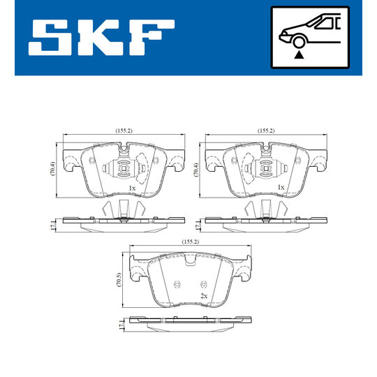 VKBP 80085 - Brake Pad Set, disc brake 