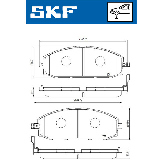 VKBP 80509 A - Brake Pad Set, disc brake 