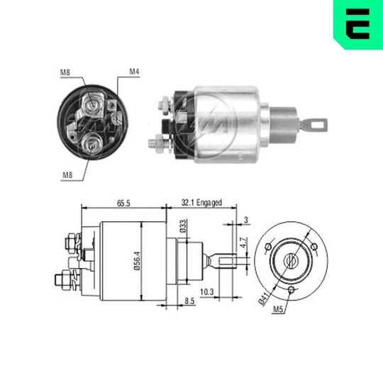 ZM778 - Solenoid Switch, starter 