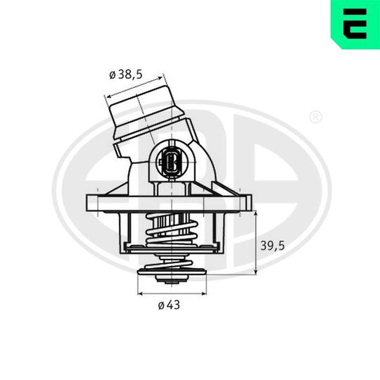 350328A - Thermostat, coolant 