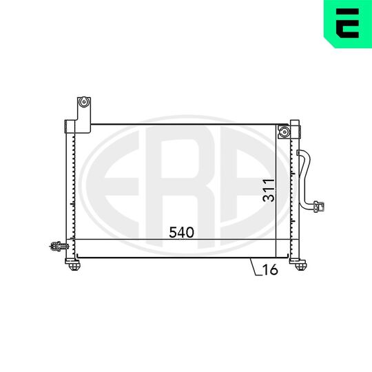 667097 - Condenser, air conditioning 