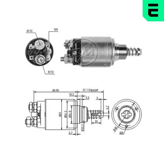 ZM641 - Solenoid Switch, starter 