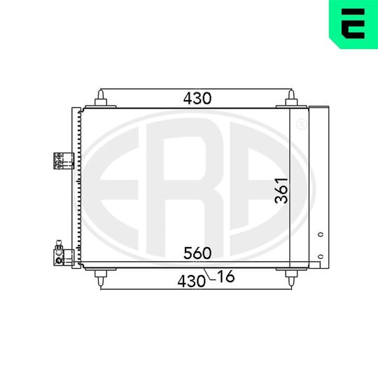 667020 - Condenser, air conditioning 