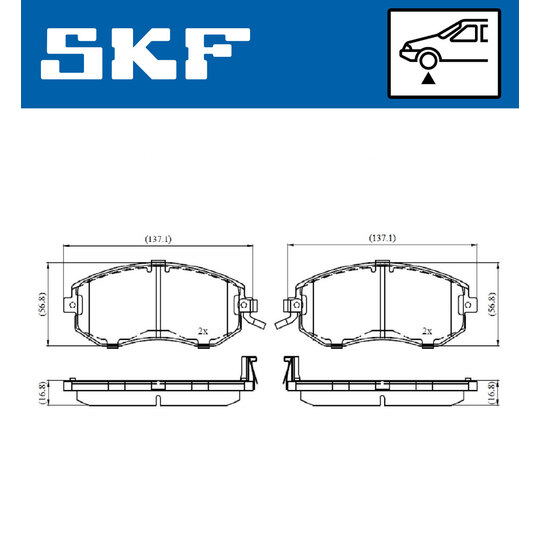 VKBP 80488 A - Brake Pad Set, disc brake 