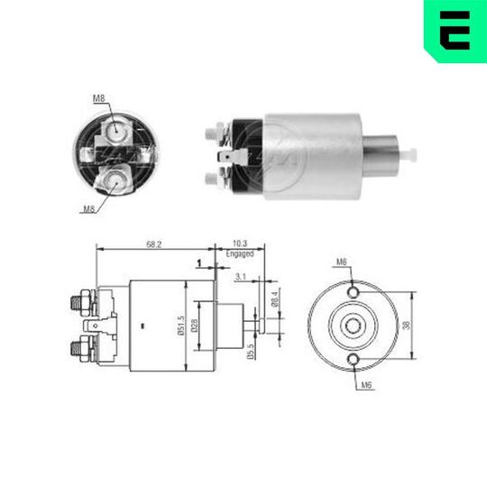 ZM3995 - Magnetlülitus, starter 