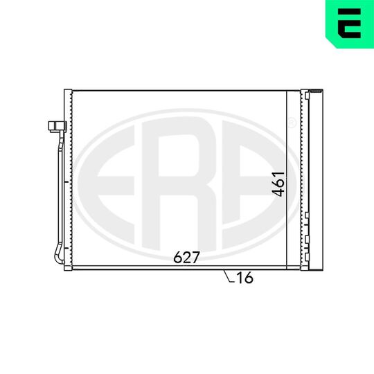 667102 - Condenser, air conditioning 