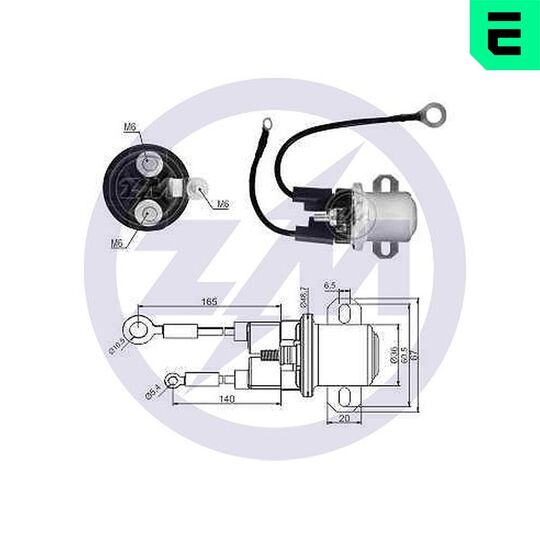 ZM2428 - Solenoid Switch, starter 