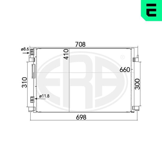 667165 - Condenser, air conditioning 