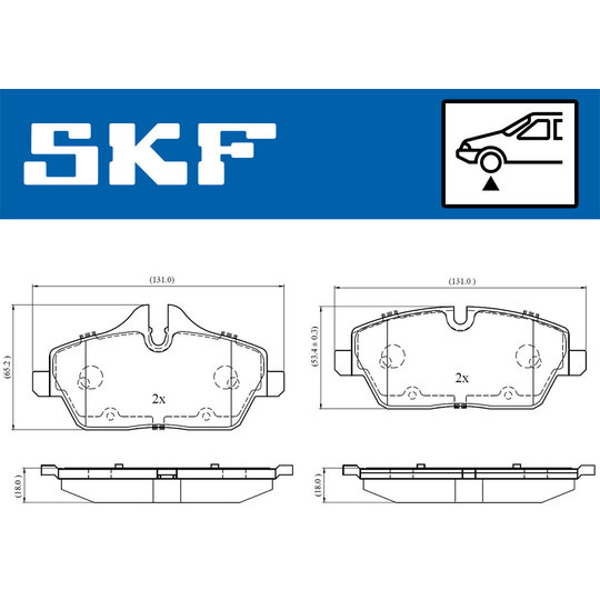 VKBP 80079 - Bromsbeläggssats, skivbroms 