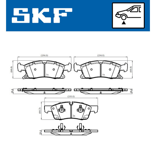 VKBP 80639 A - Brake Pad Set, disc brake 