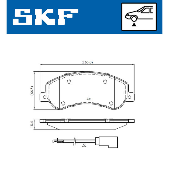 VKBP 80091 E - Brake Pad Set, disc brake 