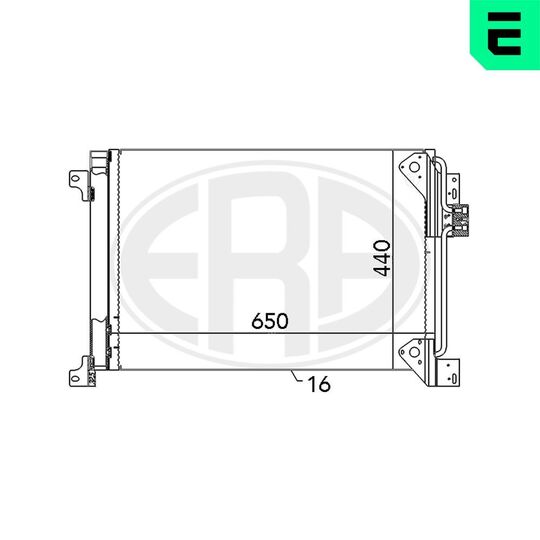 667117 - Condenser, air conditioning 