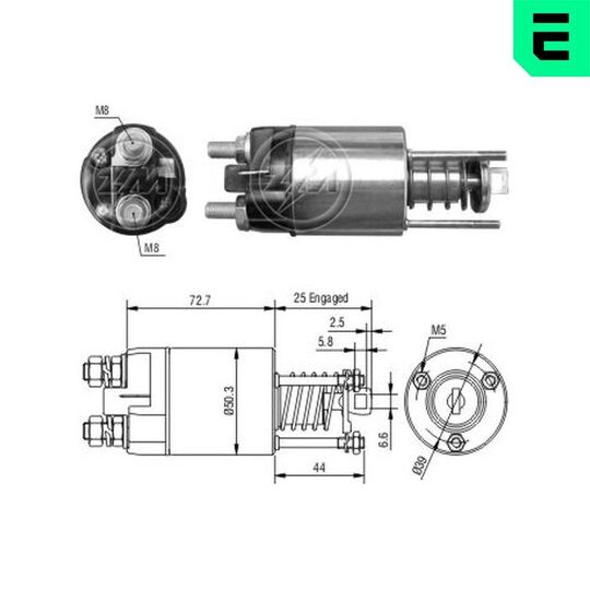 ZM7651 - Magnetlülitus, starter 