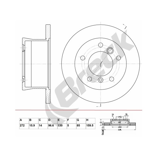 BR 359 VA100 - Piduriketas 