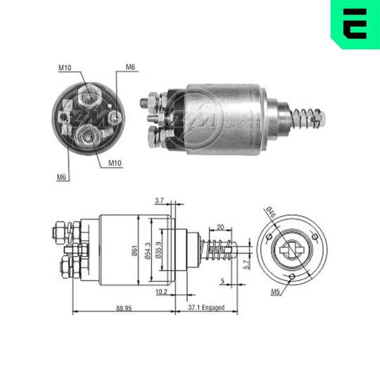 ZM1639 - Solenoid Switch, starter 