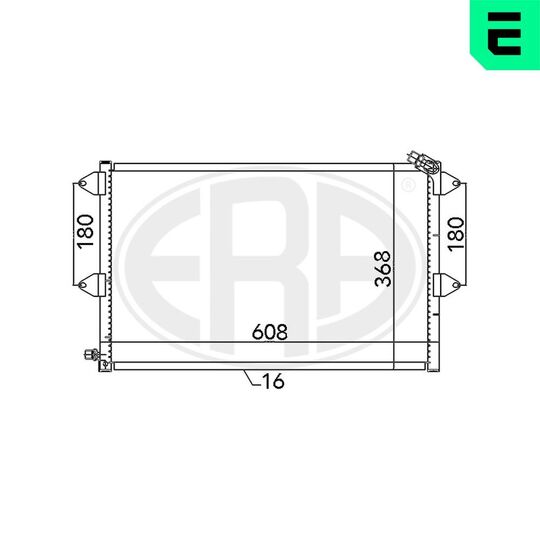 667126 - Condenser, air conditioning 