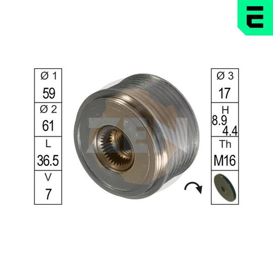 ZN5403 - Alternator Freewheel Clutch 