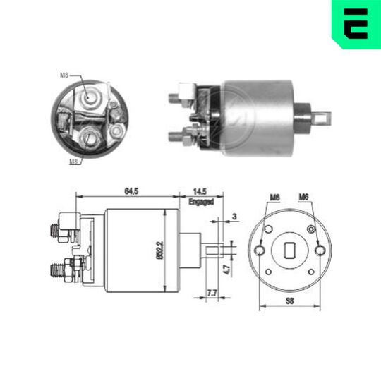 ZM2710 - Solenoid Switch, starter 