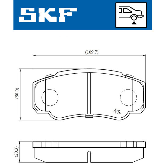 VKBP 90510 - Brake Pad Set, disc brake 