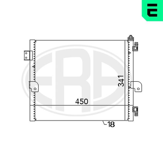 667088 - Condenser, air conditioning 