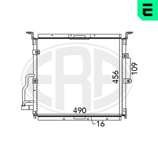 667125 - Condenser, air conditioning 