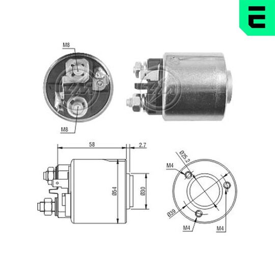 ZM1491 - Solenoid Switch, starter 